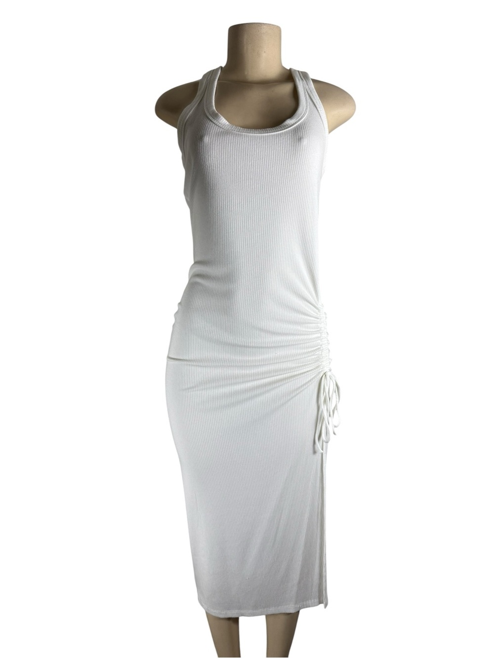 ANTHROPOLOGIE LSPACE Sandpiper Cover-up Ribbed Tank Midi Dress Size M - Picture 4 of 8